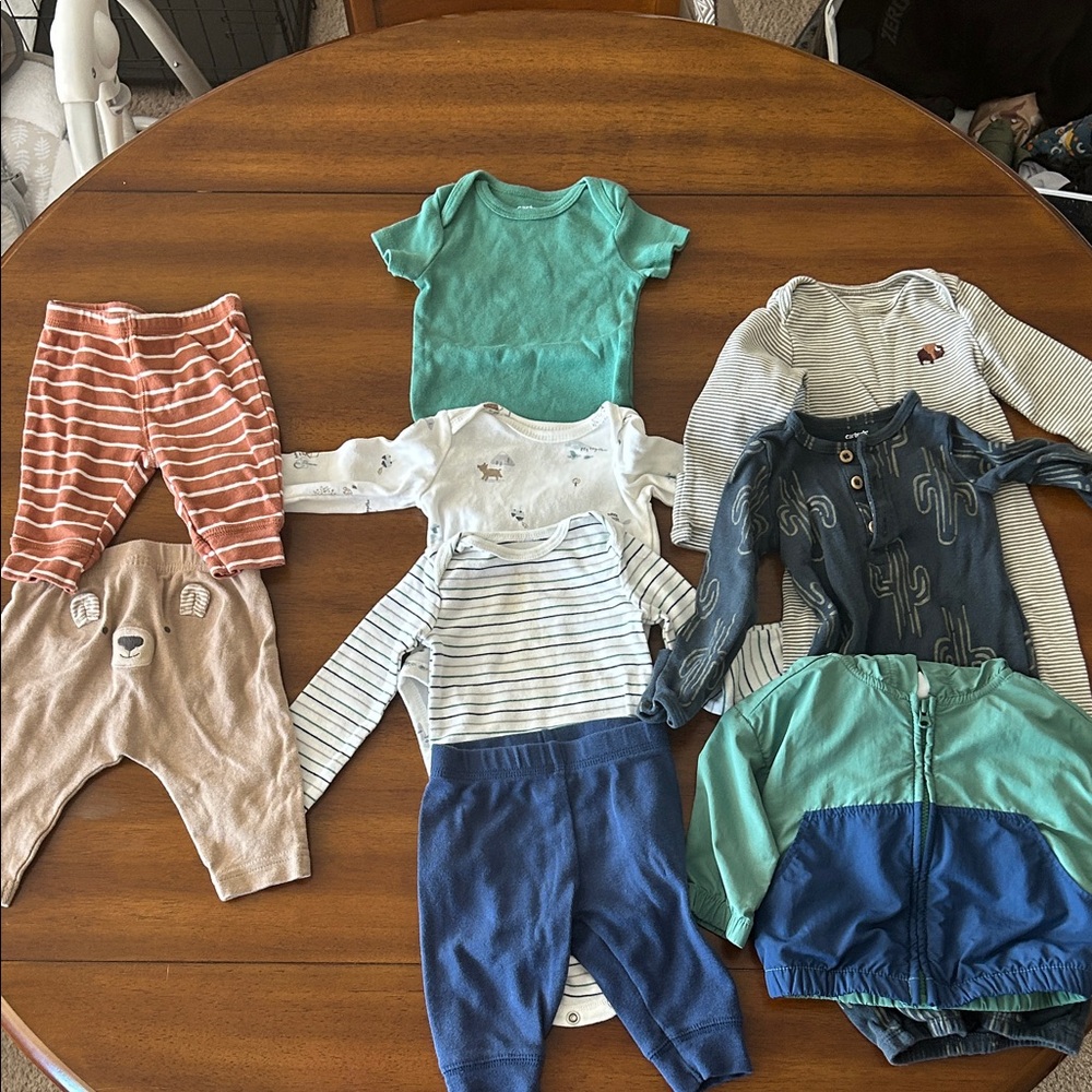 Carter's Kids Matching Sets - Teal, Blue, Brown, and Orange